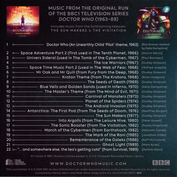 Picture of ACCCD1520 Doctor Who  The music collection by artist Various from the BBC records and Tapes library